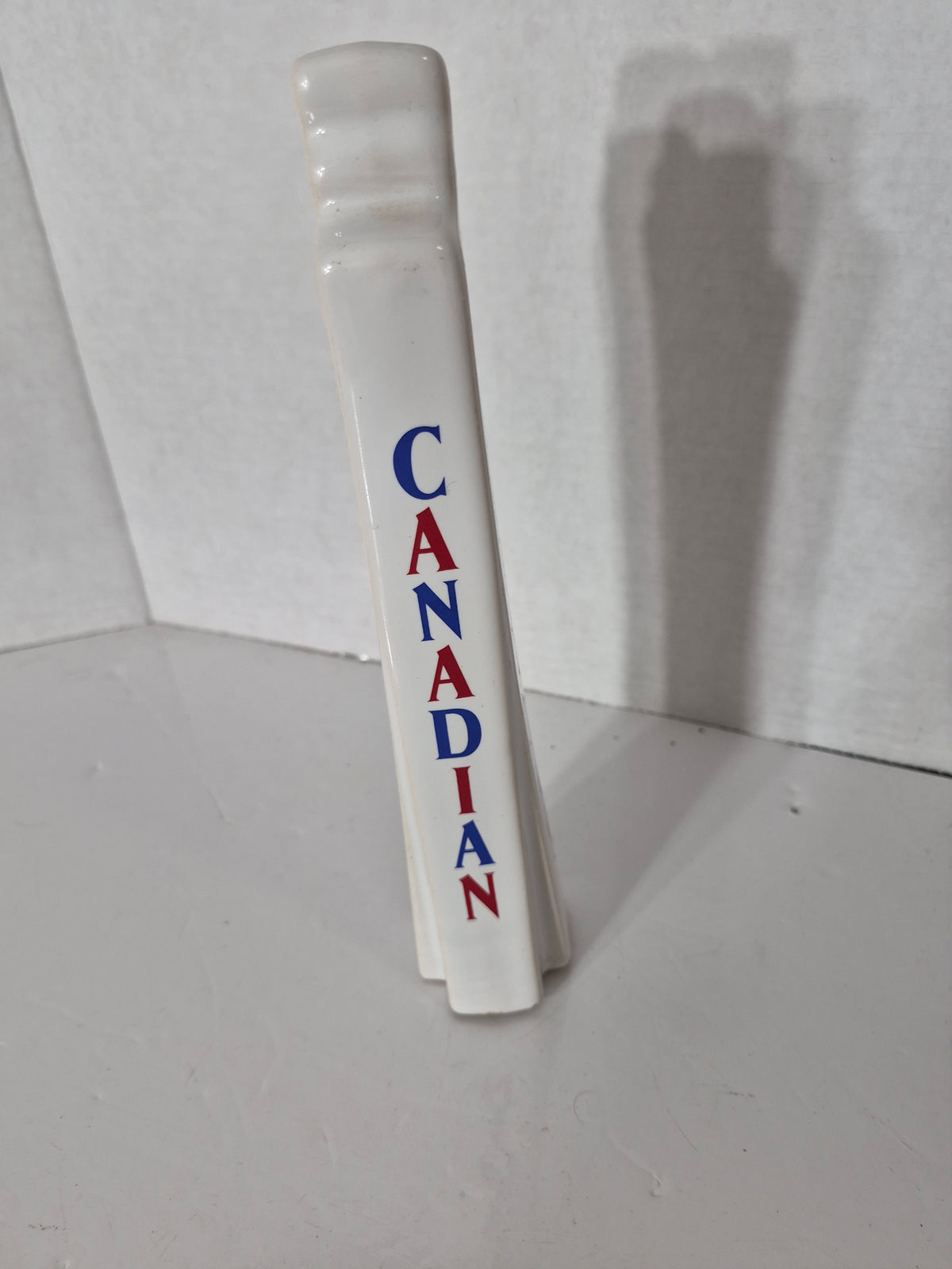 Vintage Canadian Beer Tap Handle – Red Maple Leaf – 10" Canadiana Breweriana