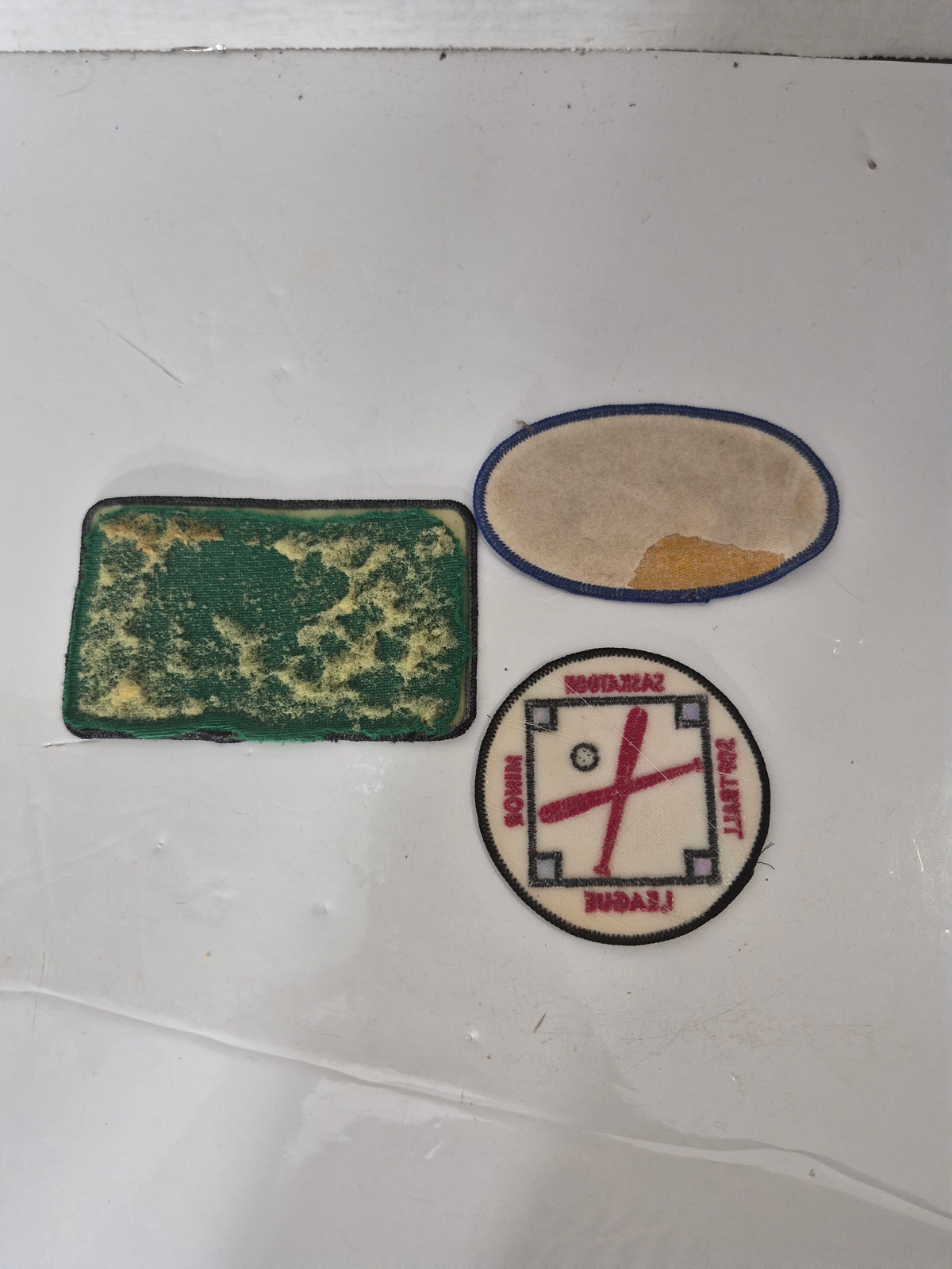 Vintage Saskatoon Embroidered Patch Lot of 3 – Bridge City Towing, Central Asphalt & Minor Softball League