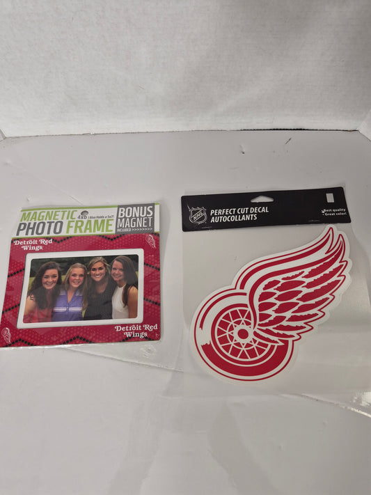 Detroit Red Wings WinCraft Duo – Magnetic Photo Frame + Perfect Cut Decal