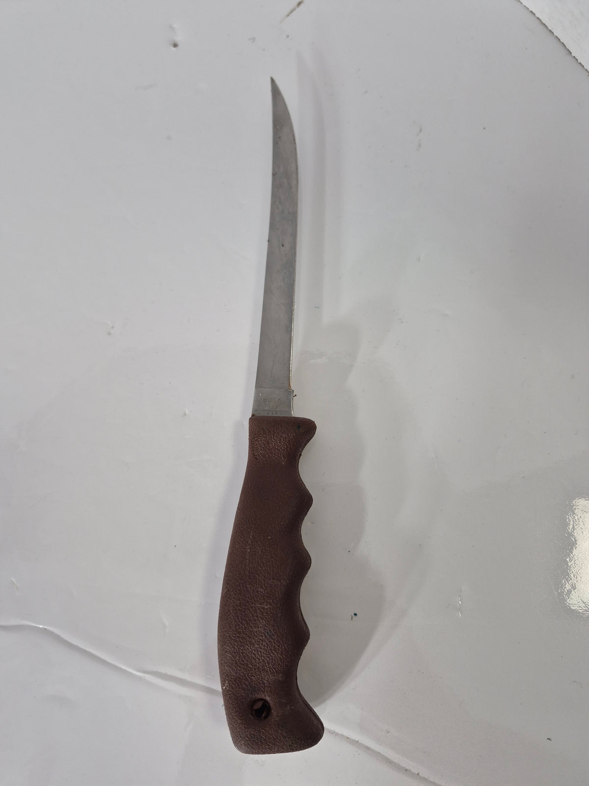 Buck 123 LakeMate Fillet Knife – USA Made – Leather Sheath