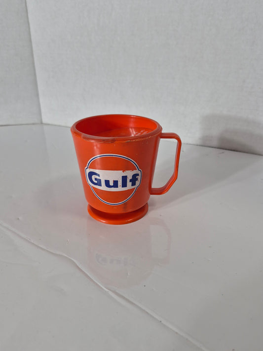 Gulf Oil Plastic Travel Mug – Southway Gulf, Red Deer AB – 4 in.