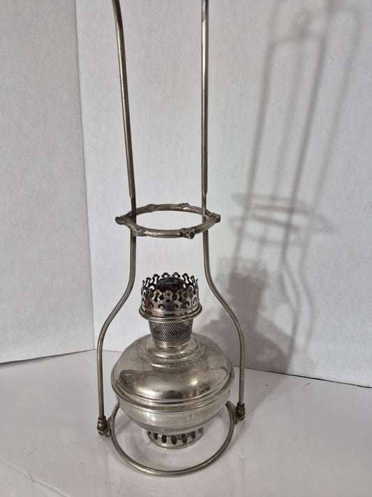 Aladdin Model 6 Nickel Kerosene Hanging Lamp Font with Burner – 1915-16