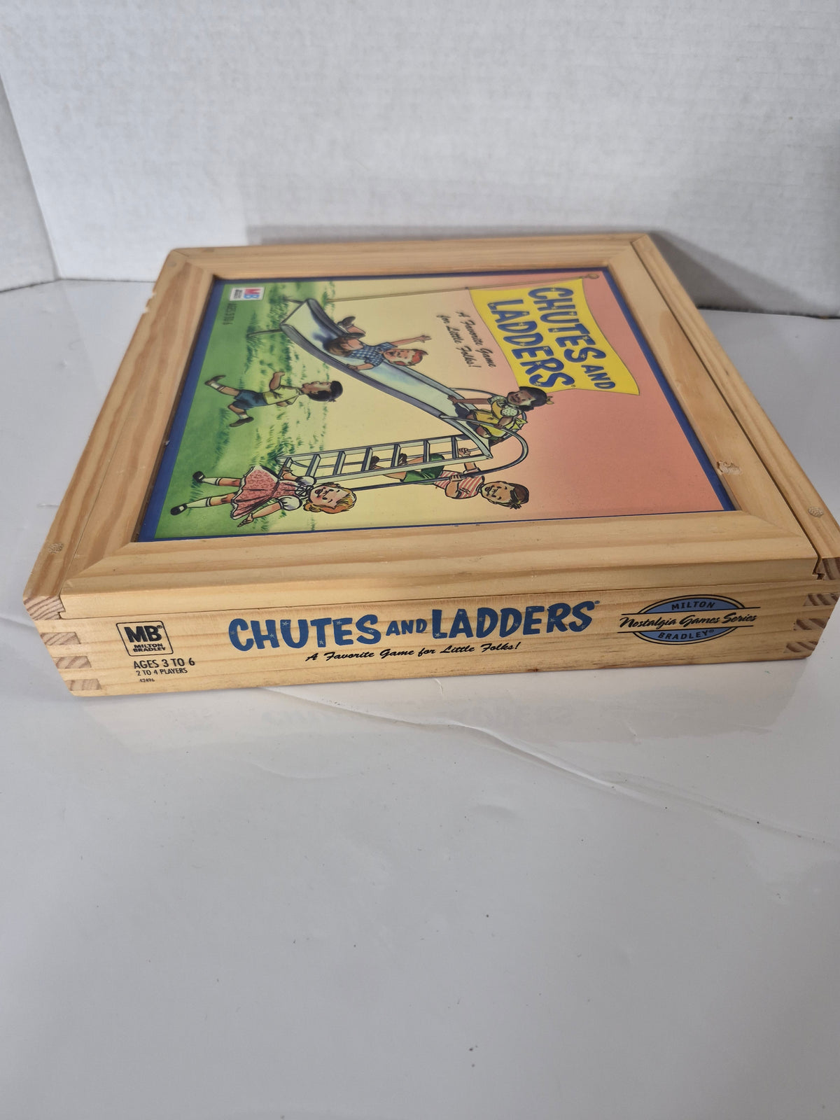 Chutes and Ladders – Milton Bradley Nostalgia Games Series 2004 – Wooden Box Edition