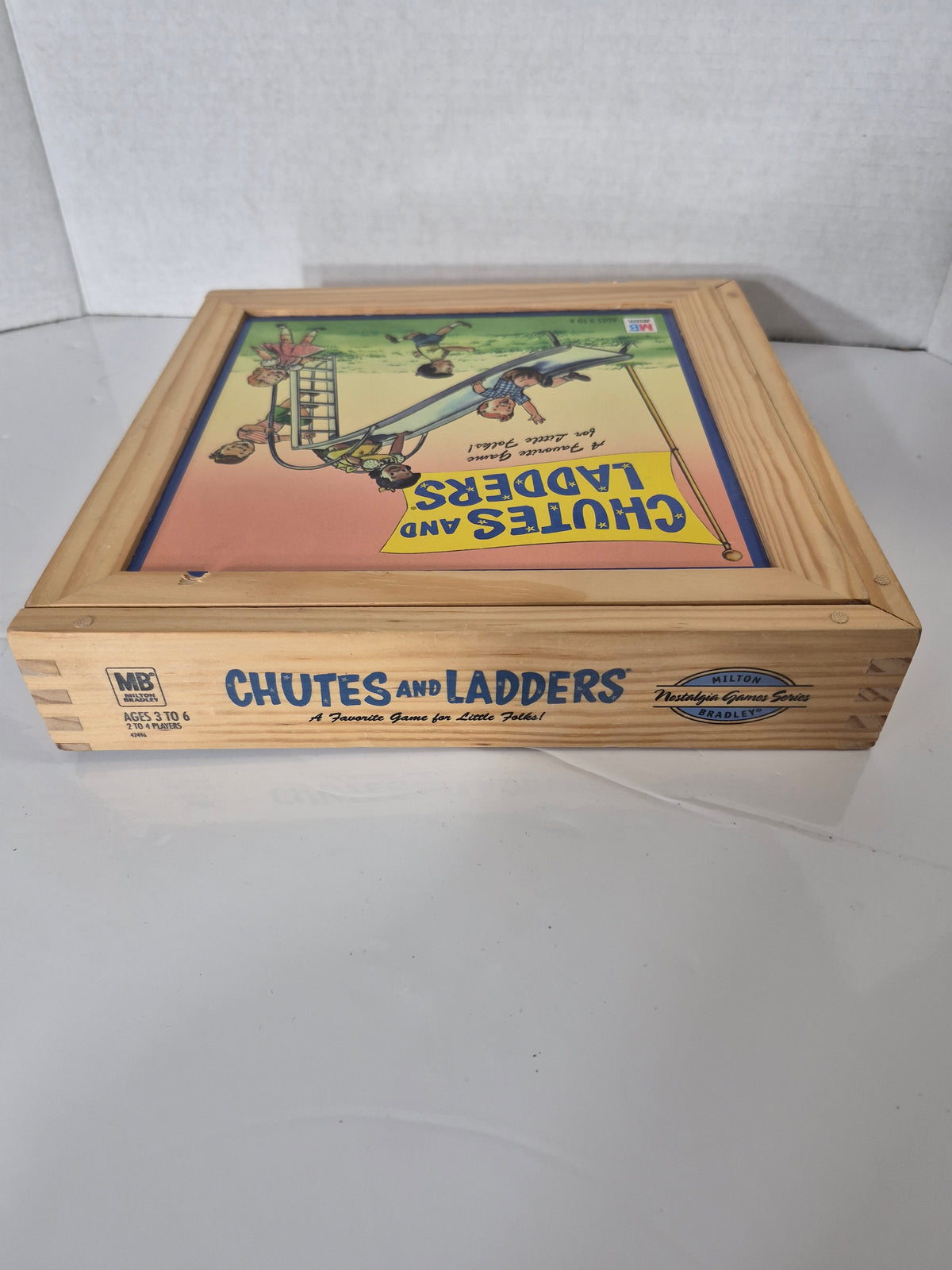 Chutes and Ladders – Milton Bradley Nostalgia Games Series 2004 – Wooden Box Edition