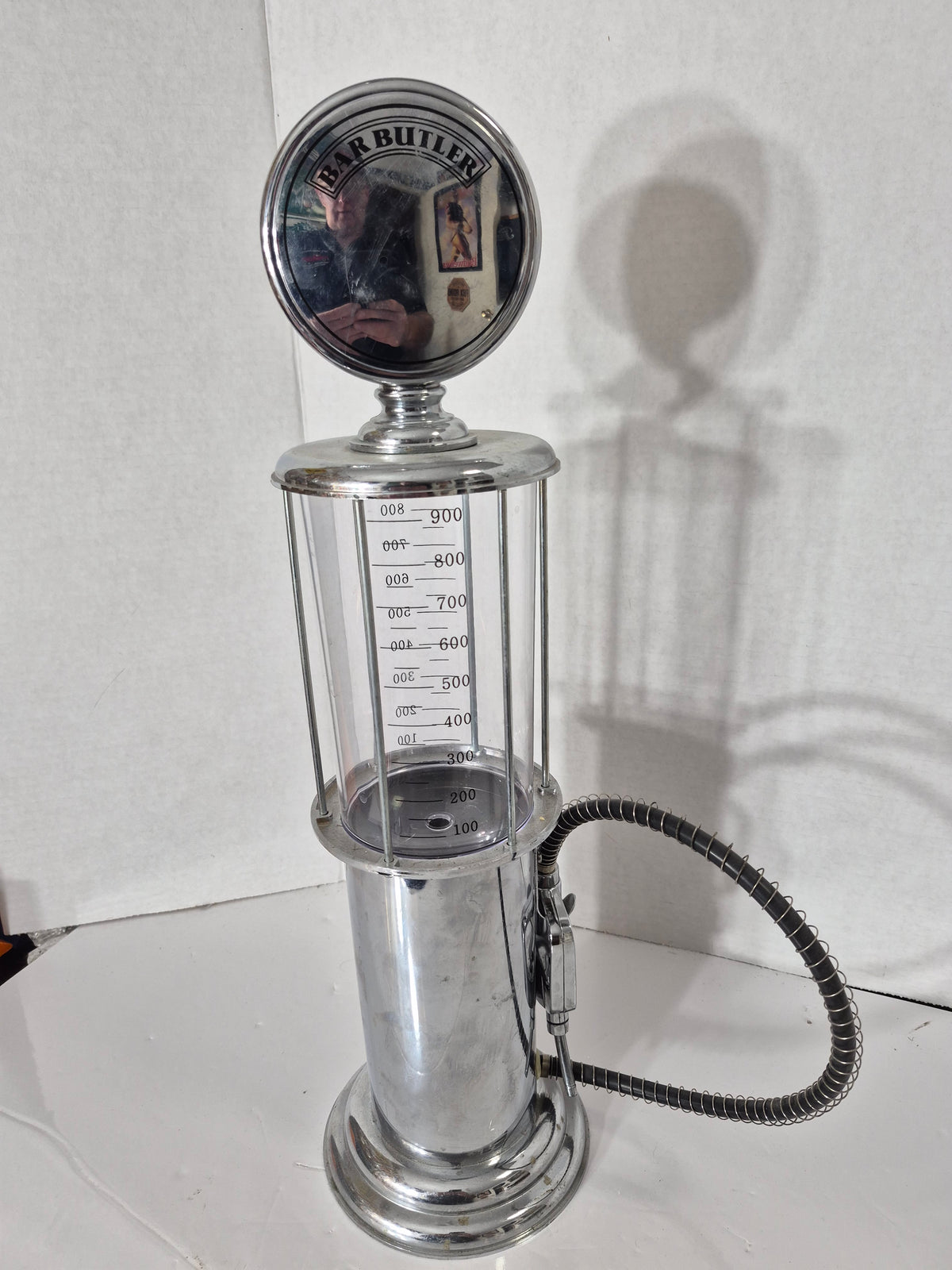 Vintage Bar Butler Liquor Dispenser – Retro Gas Pump Style – 19 in.
