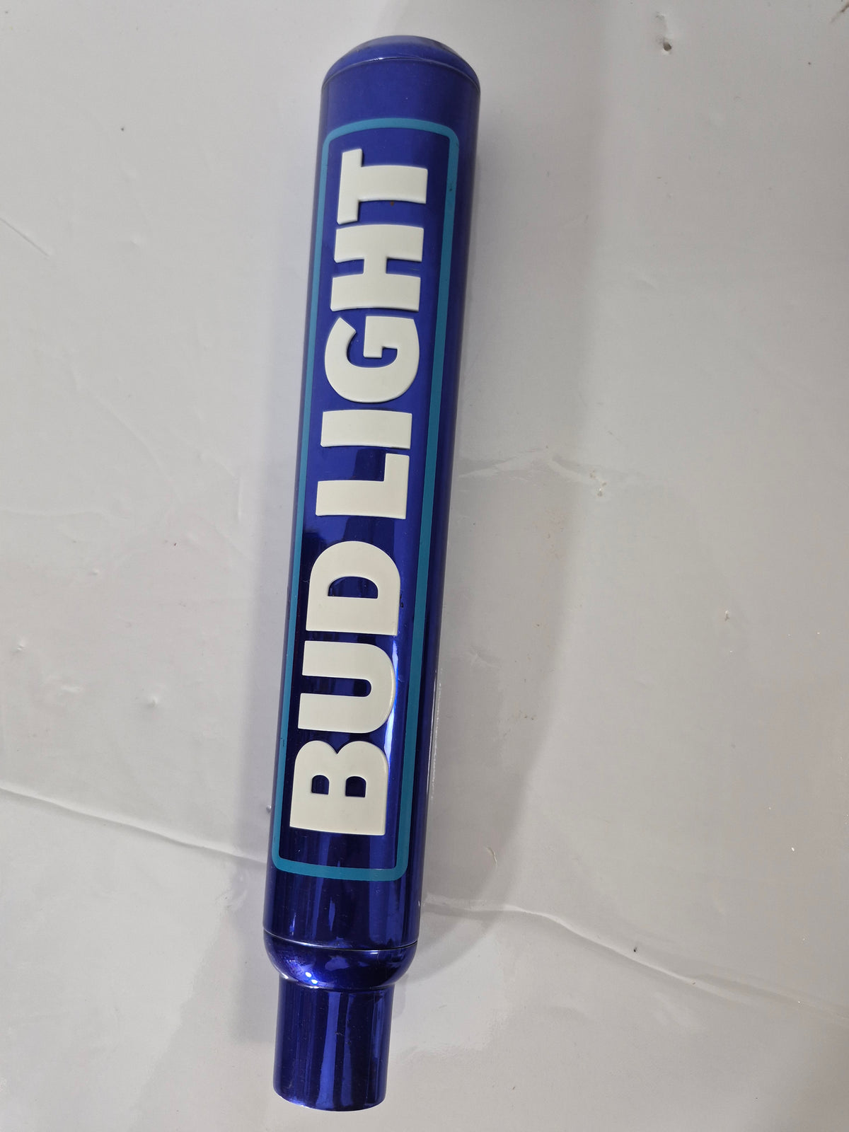 Bud Light Beer Tap Handle – Metallic Blue – 12 in.