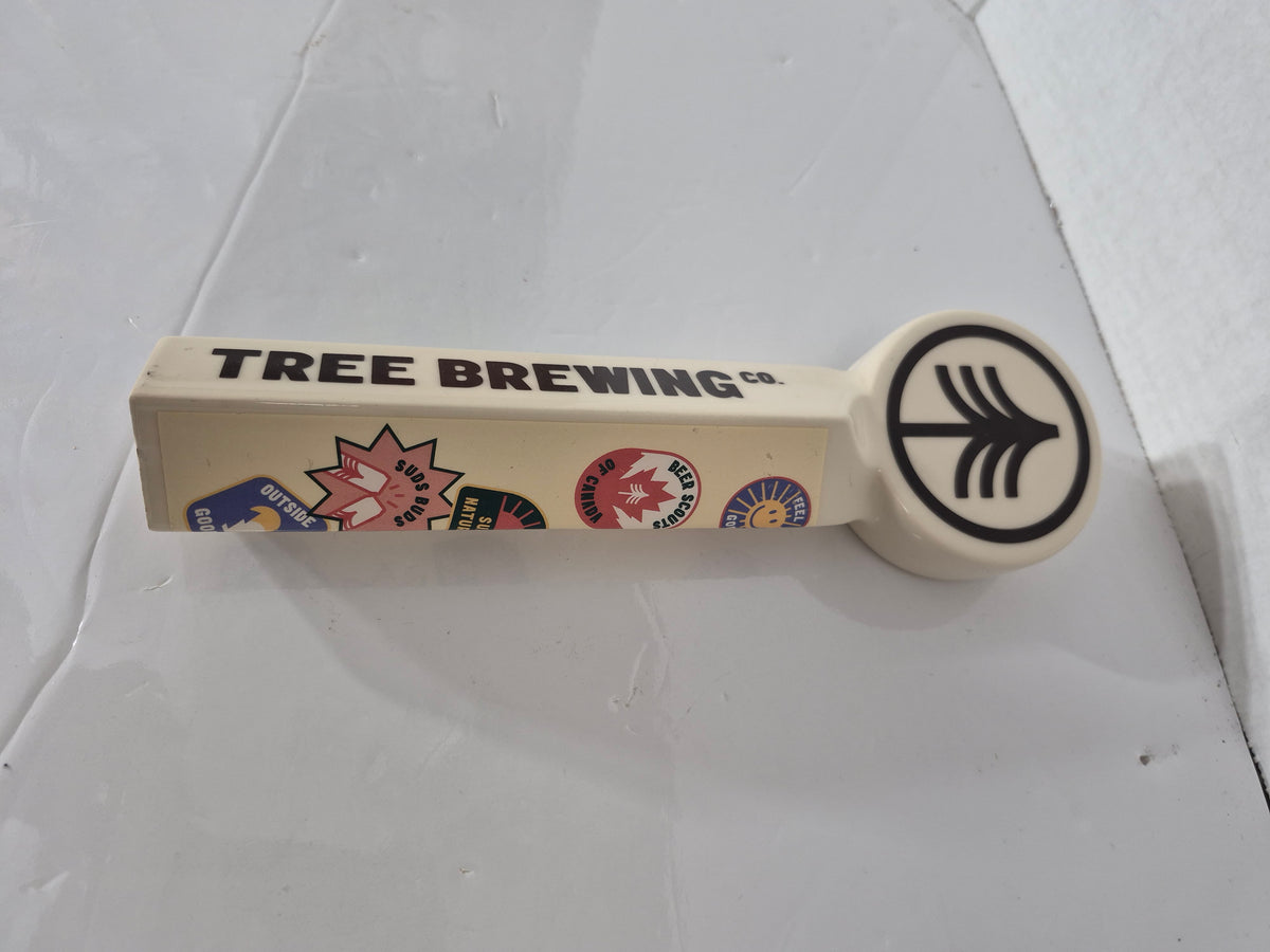 Tree Brewing Co. Beer Tap Handle – Mellow Moon Pineapple Hefeweizen – Ceramic – 10.25 in.