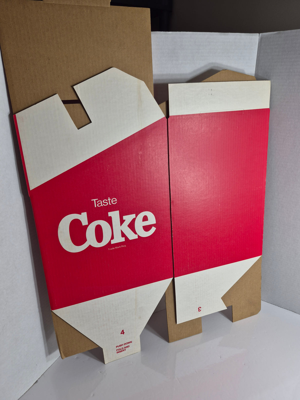 Vintage Coca-Cola Contest Entry Ballot Box – Cardboard "Enter Here" Display – Approx. 10 x 11 x 14 in.