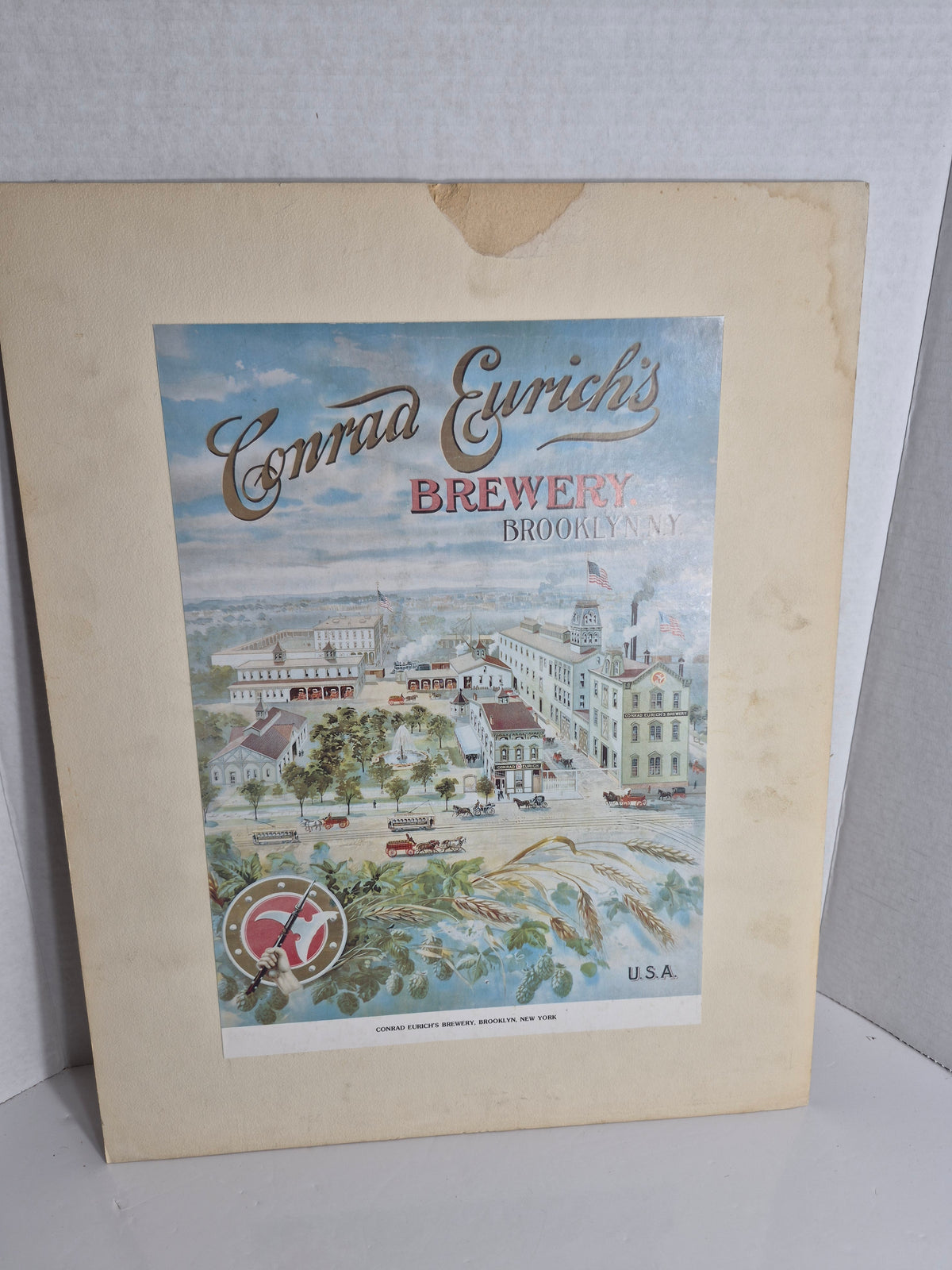 Conrad Eurich's Brewery Art Print – Brooklyn, N.Y. – 16 x 20 in.