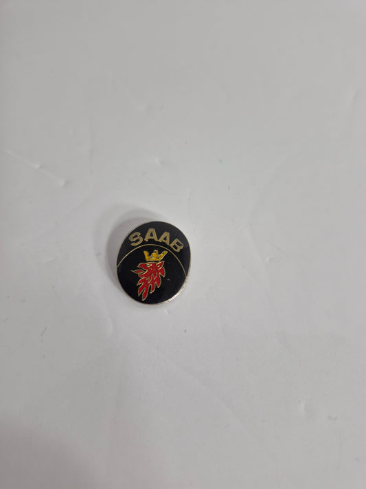 Vintage Saab Logo Griffin Enamel Lapel Pin .75 x 1 in.