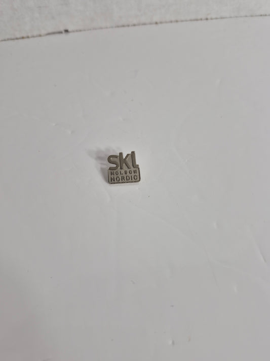 Molson Nordic SKI Letter Lapel Pin Silver-Tone