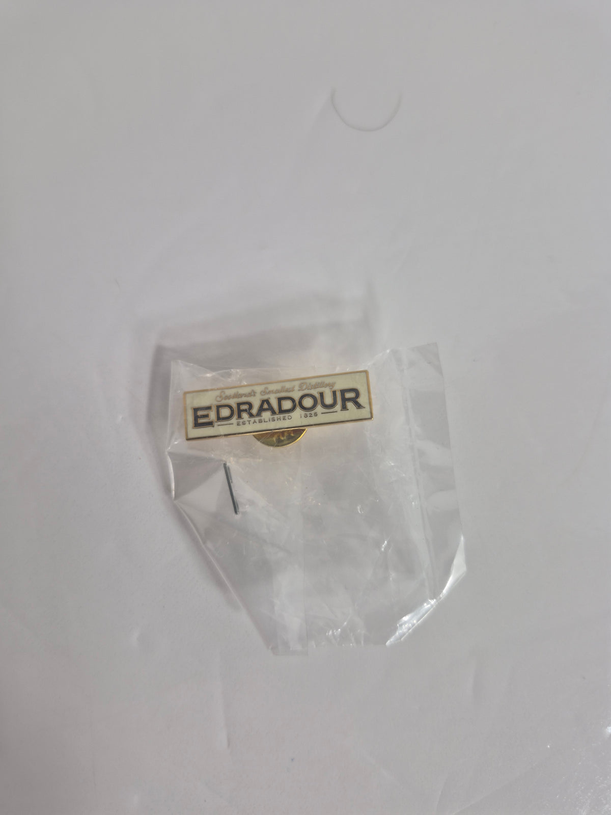 Edradour Whisky Distillery Lapel Pin — Scotland's Smallest Distillery, Est. 1825
