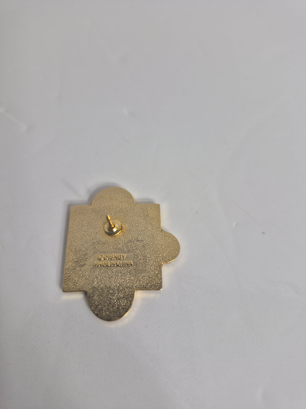 Disney Mickey Mouse Puzzle Piece Pin — Blue Glitter Enamel, 1.25 Inch