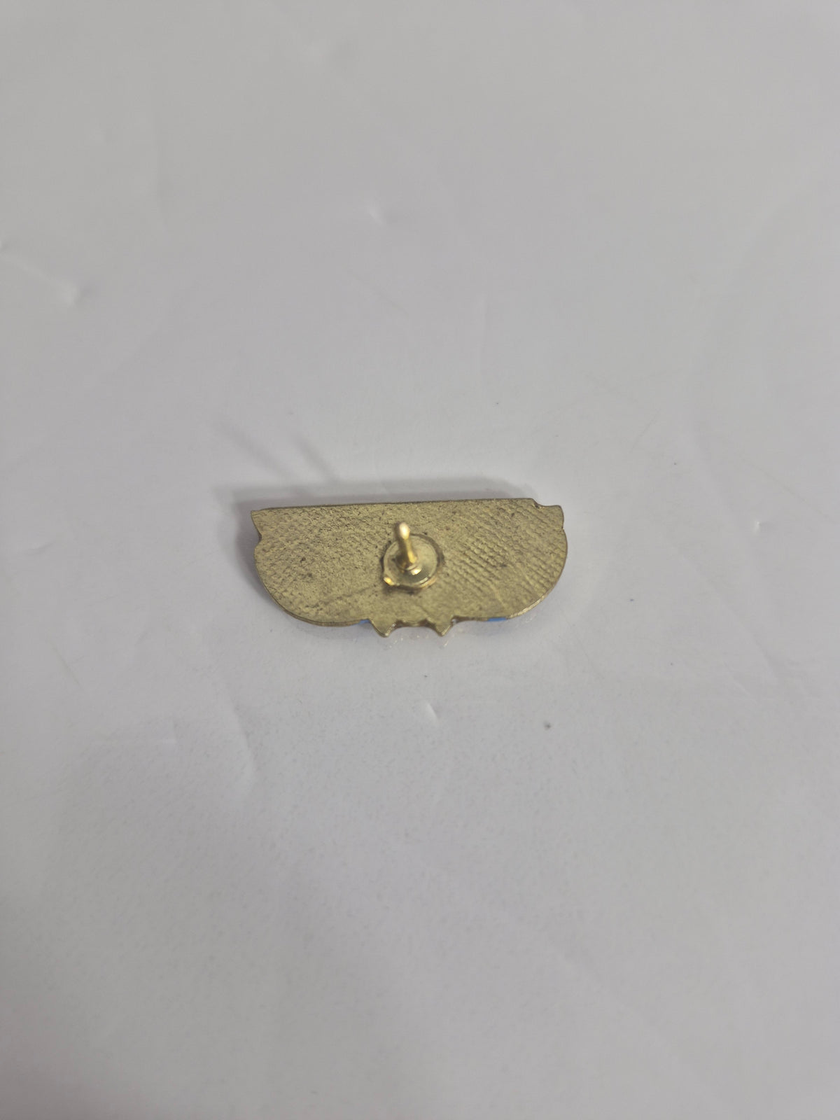 Vintage Journey Band Enamel Lapel Pin — Winged Scarab Logo, Red Blue and Gold, Rock Music Memorabilia, 1" x 0.5"