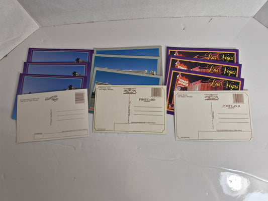 Vintage Las Vegas Postcard Lot - 12 Cards - Hacienda Hotel & Bob Stupak's Vegas World - 1990-1993 Collector Series