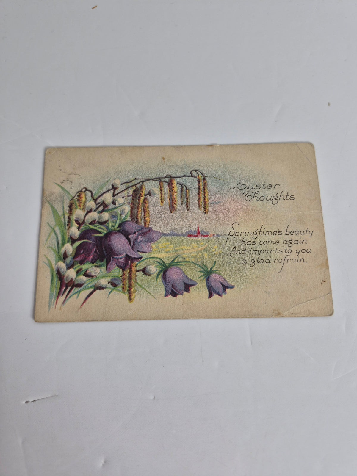 Antique Postcards – Lot of 7, c. 1908–1914 – Raphael Tuck "Smile" Comic by Dwig – Embossed Christmas & New Year Cards – Easter Card – Song Card – Como Park, Minnesota – Prairie Postmarks