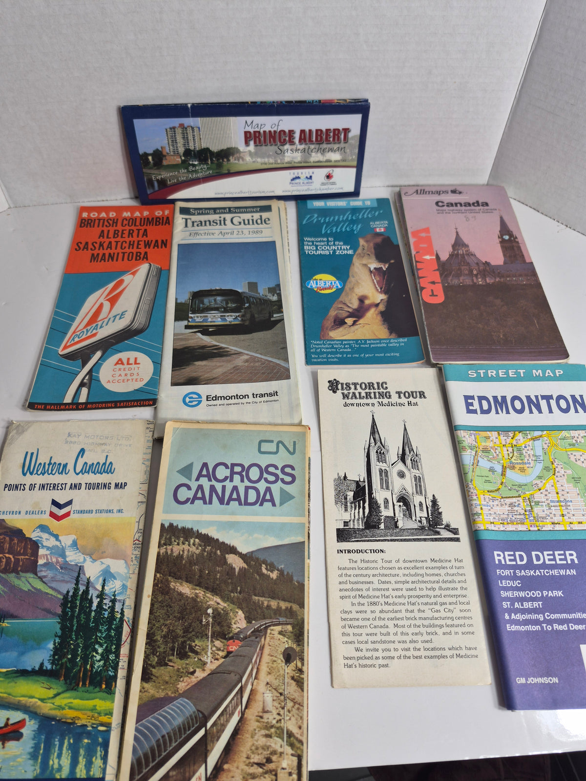 Vintage British Columbia Map & Tourist Brochure Lot of 18 – Road Maps, BC Ferries 1984, Victoria & Butchart Gardens, Kamloops, Penticton, Okanagan, 1960s–1984