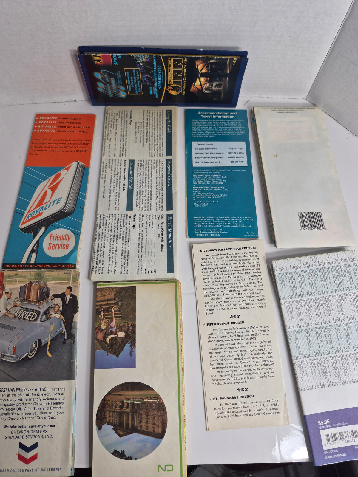 Vintage British Columbia Map & Tourist Brochure Lot of 18 – Road Maps, BC Ferries 1984, Victoria & Butchart Gardens, Kamloops, Penticton, Okanagan, 1960s–1984