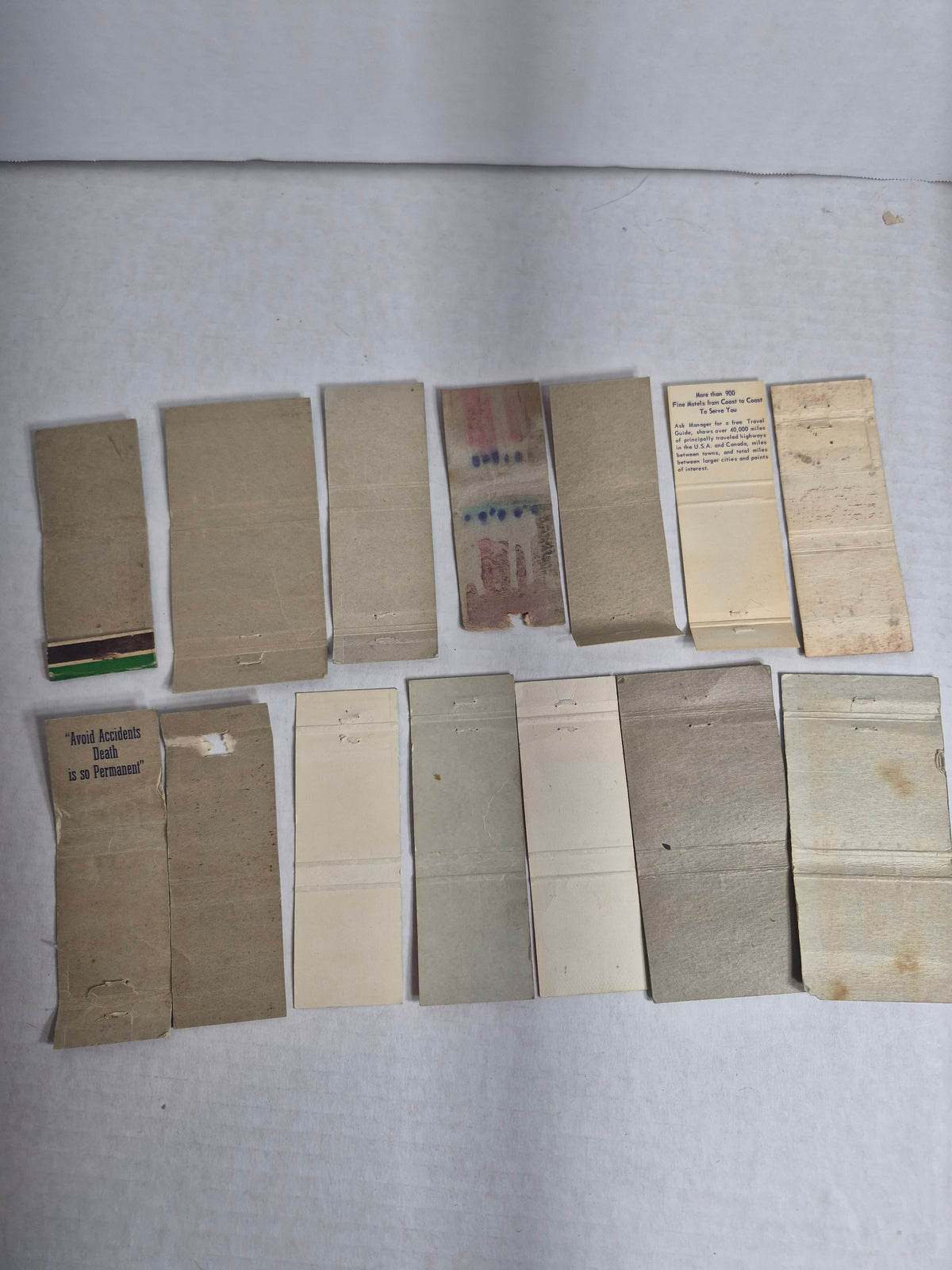 Vintage Matchbook Covers Lot of 14 RCAF Station Uplands CFB Toronto Officers' Mess Hudson Hotel Churchill University of Manitoba Saskatchewan Cafés