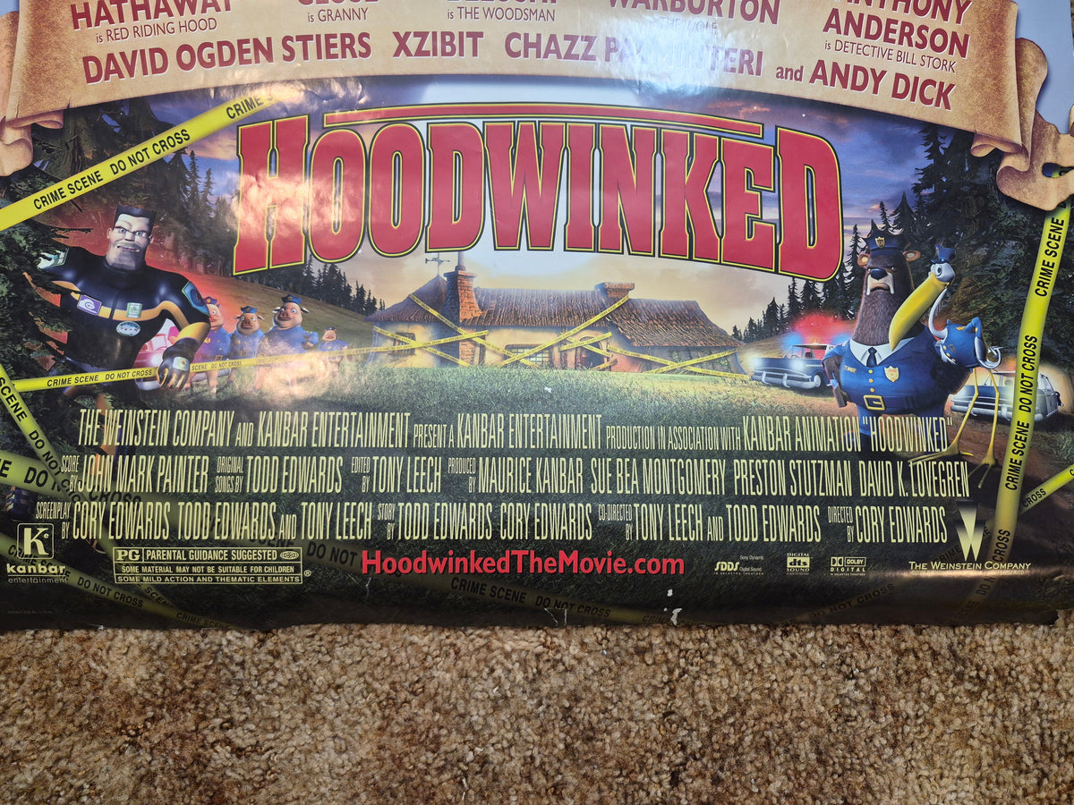Hoodwinked Original Movie Poster 27.5 x 40 Inches – 2005 Animated Film One Sheet – Anne Hathaway, Glenn Close