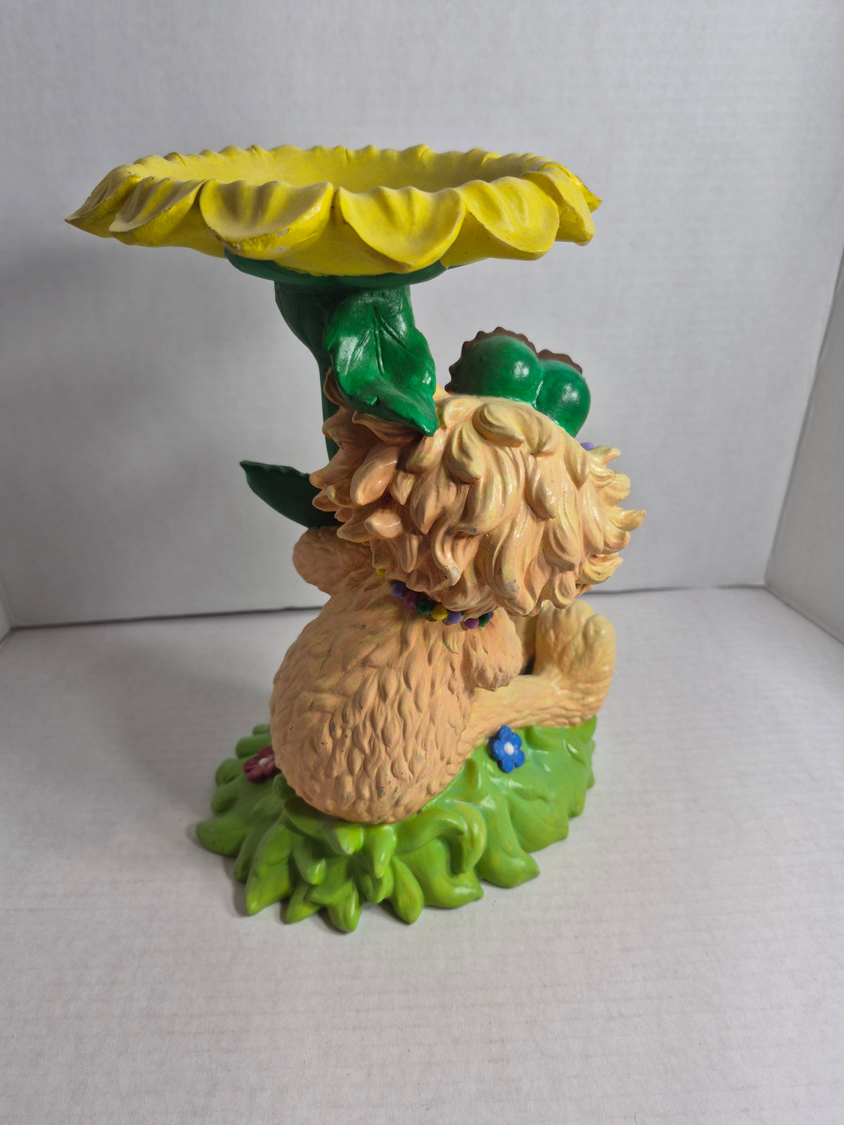Zoe Sesame Street Bird Feeder – 2007 Sesame Workshop – Loblaws Canada Garden Statue – Sunflower Dish – About 8 x 11 Inches