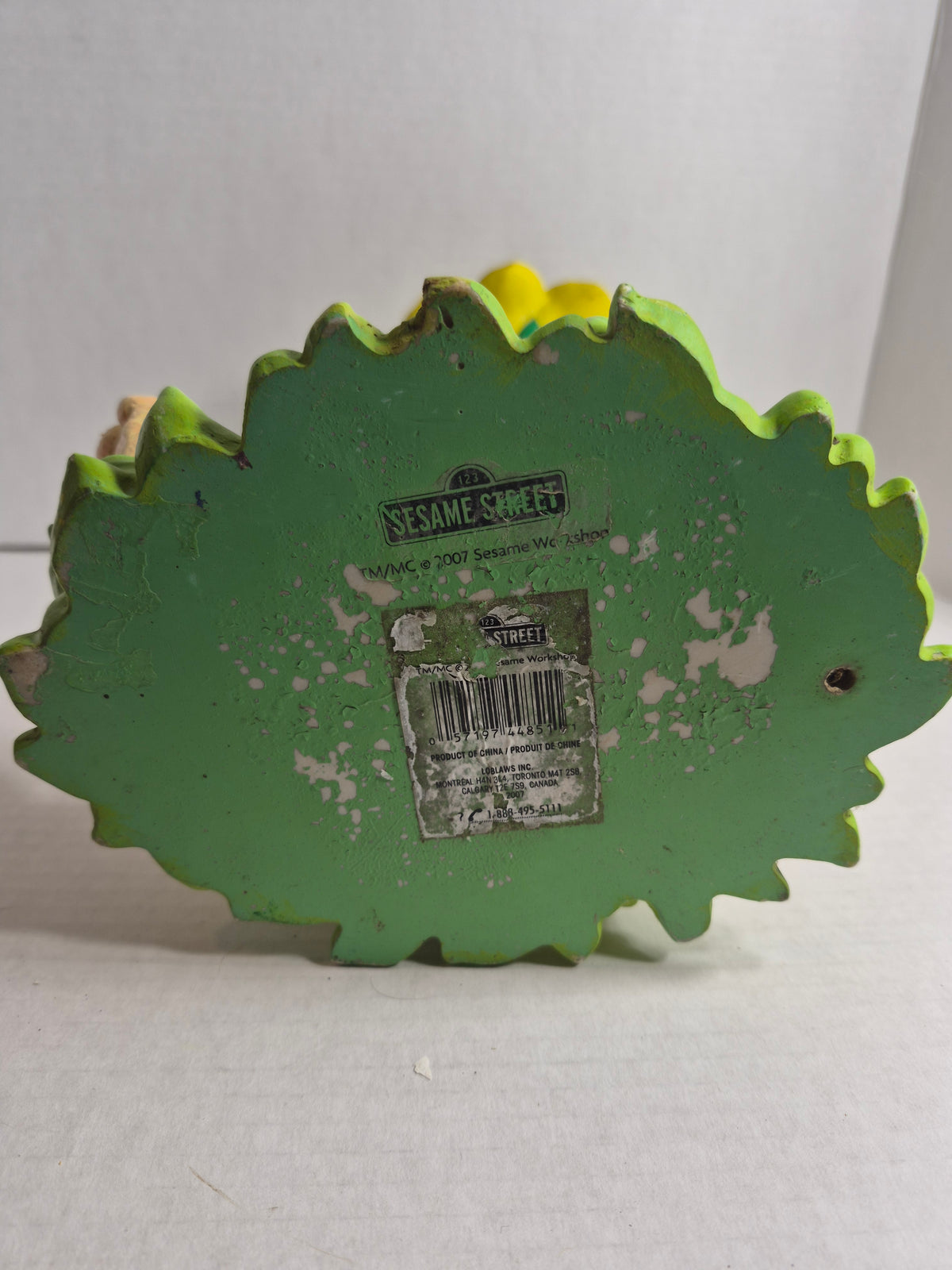 Zoe Sesame Street Bird Feeder – 2007 Sesame Workshop – Loblaws Canada Garden Statue – Sunflower Dish – About 8 x 11 Inches